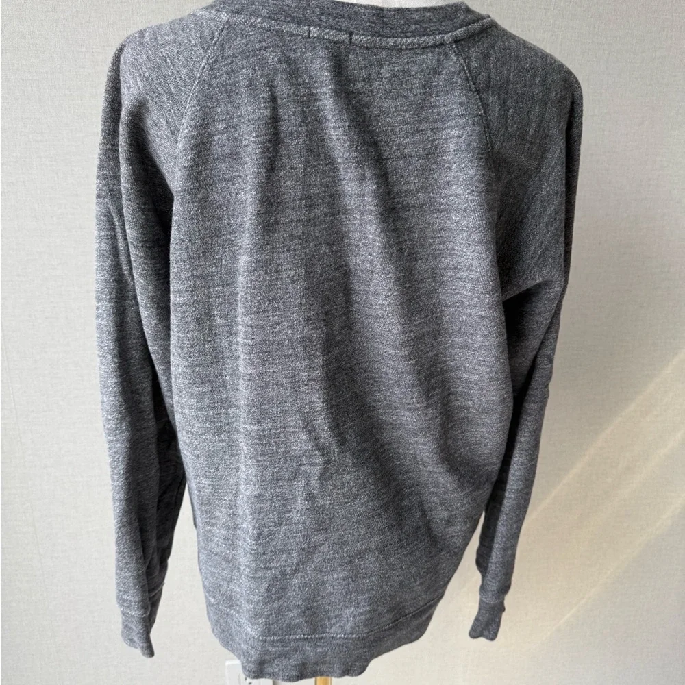 J. Crew Grey Embellished Crewneck Sweatshirt